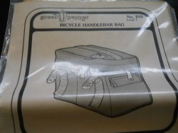 210 GREEN PEPPER BICYCLE HANDLEBAR BAG EASY PATTERN